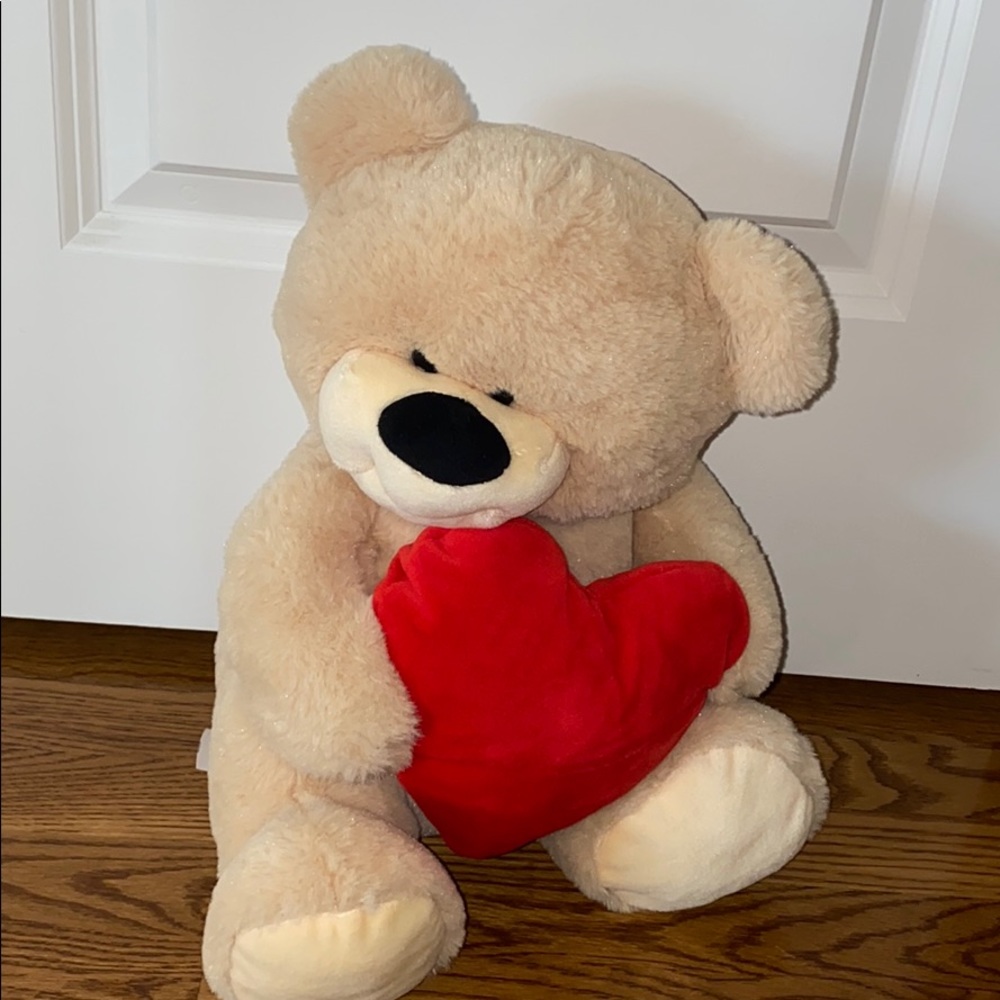 GITZY teddy bear holding a red heart
